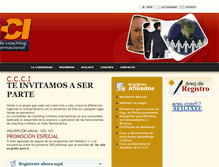 Tablet Screenshot of ccci.coachingcristiano.com